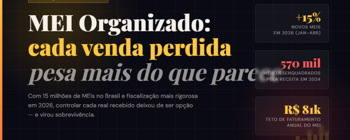 MEI Organizado: Como Cada Venda Perdida Pesa Mais do Que Parece
