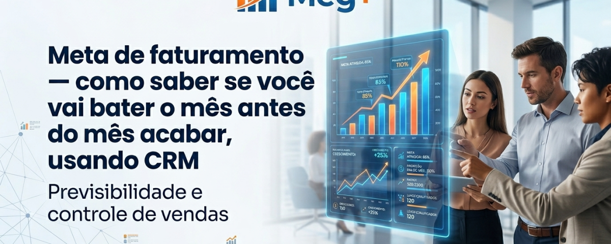 Meta de Faturamento: Como Saber se Você Vai Bater o Mês Antes de Acabar Usando CRM